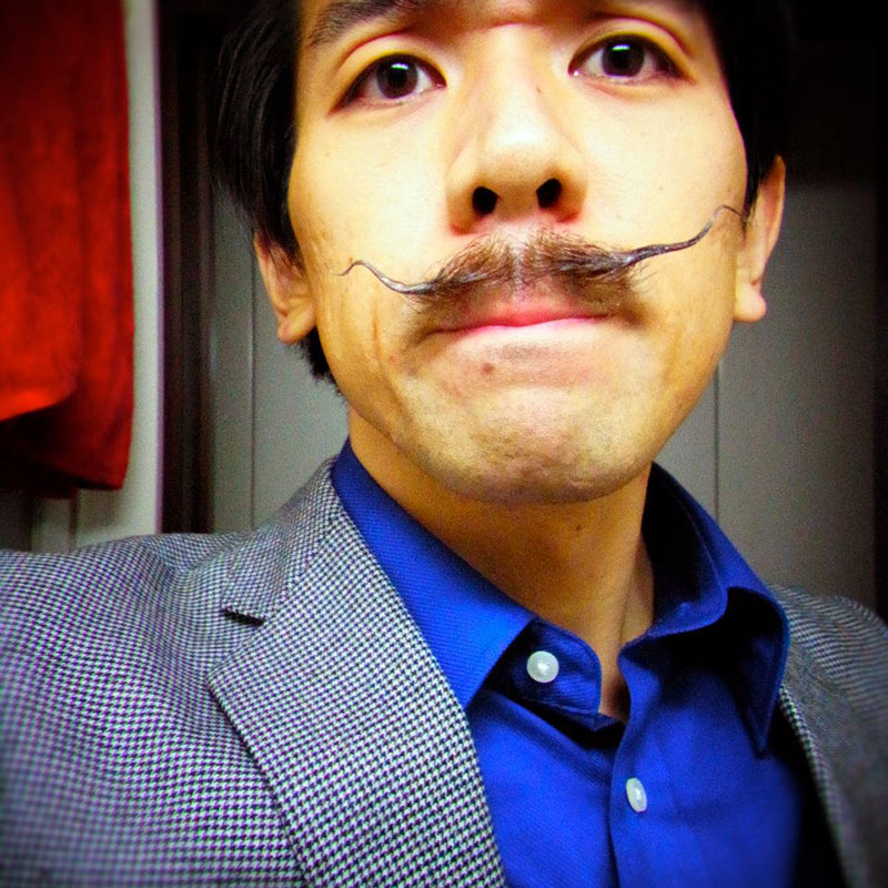 man with mustache style