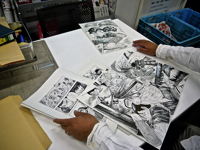 completed manga art at shueisha