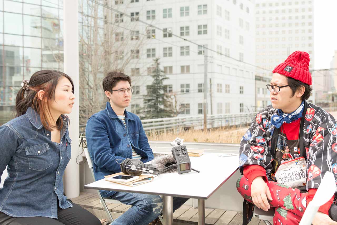 Homeless Kotani, Mami, and Koichi talking