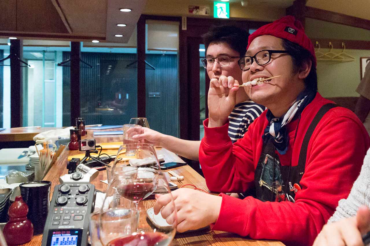 Eating with Homeless Kotani at Yakitori Bird Land