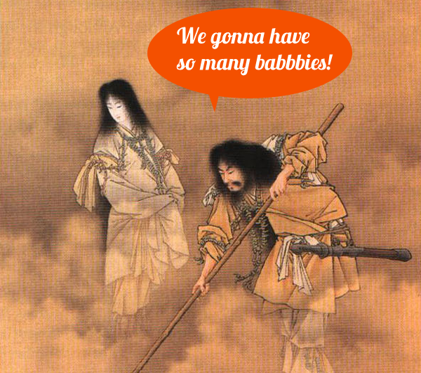 Izanami and Izanagi discuss babies