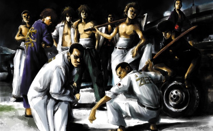 illustration of bosozoku members