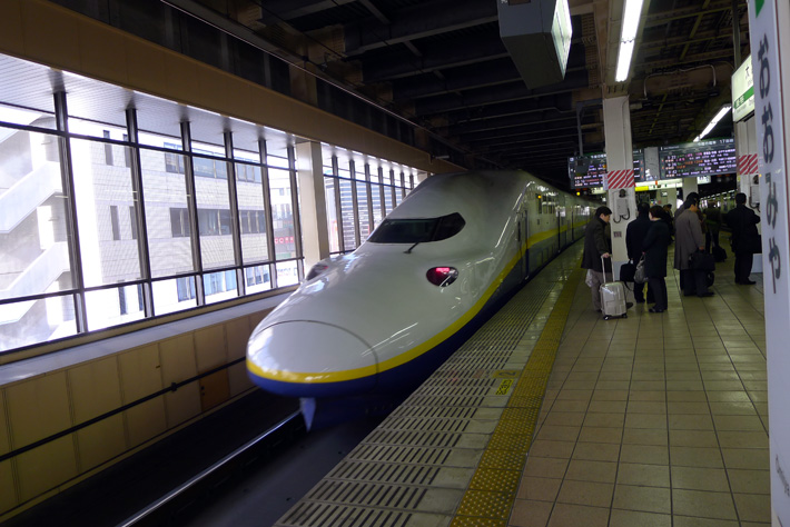 a bullet train in japan