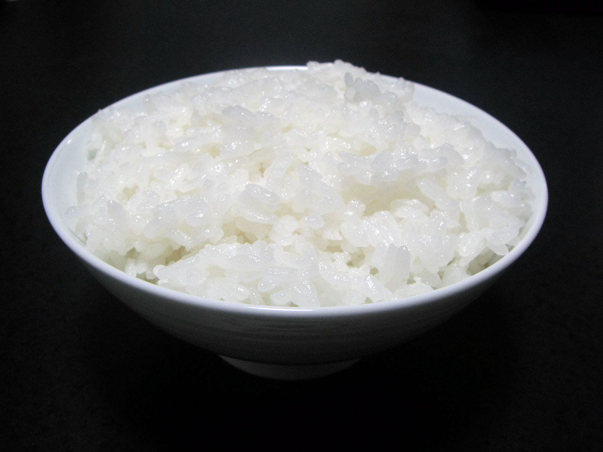 shiny rice in a bowl