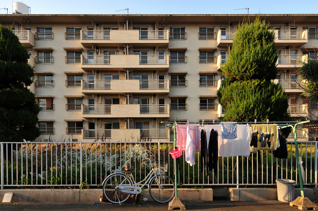 crowded japanese apartments