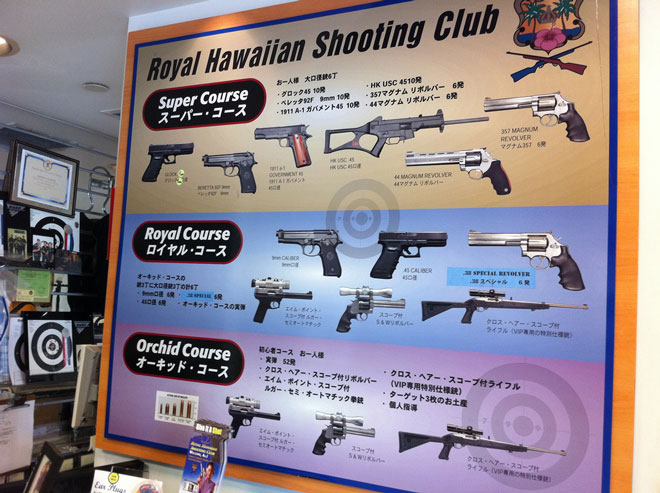 what types of guns are legal in japan