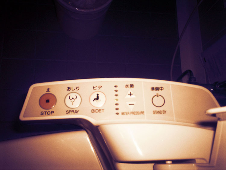 fancy electronic Japanese toilet