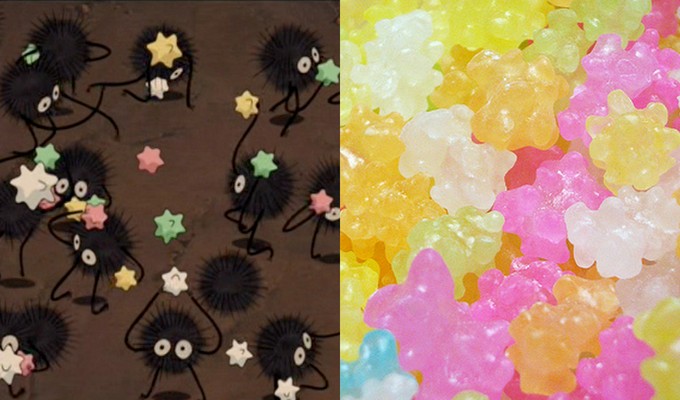 konpeito and example in Spirited Away