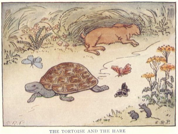 Illustration from the book The Tortoise and the Hare