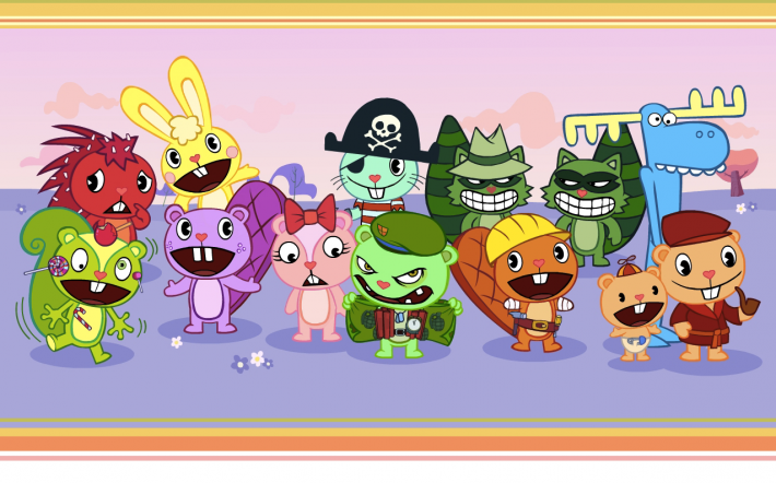 The cast of the American animated series Happy Tree Friends