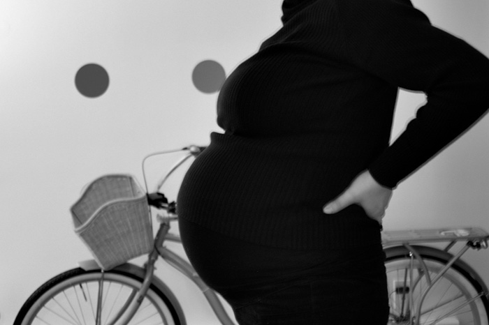 40 weeks pregnant bicycle