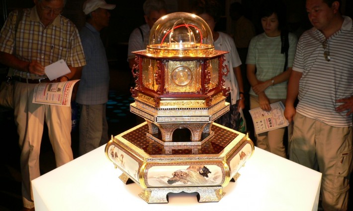 replica of Tanakas myriad year clock
