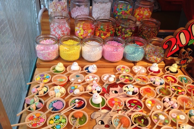 A large assortment of candy