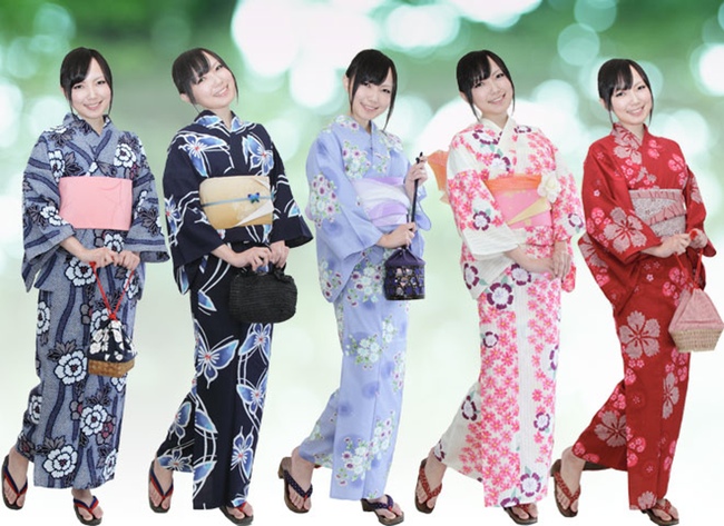 5 different yukata