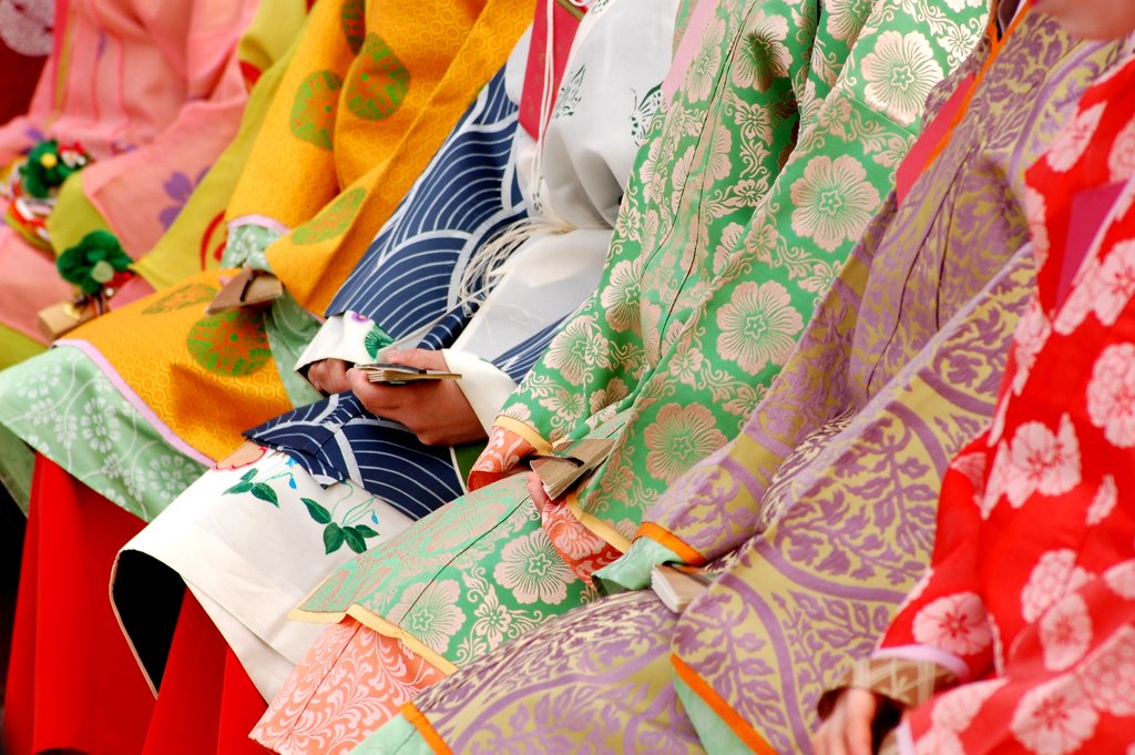  culoare în Japonia Tesatura kimono 