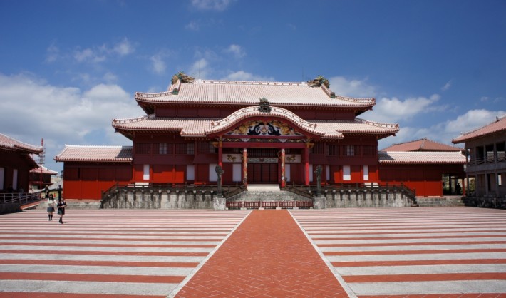 Shuri Castle in the Ryukyu Islands, now Okinawa