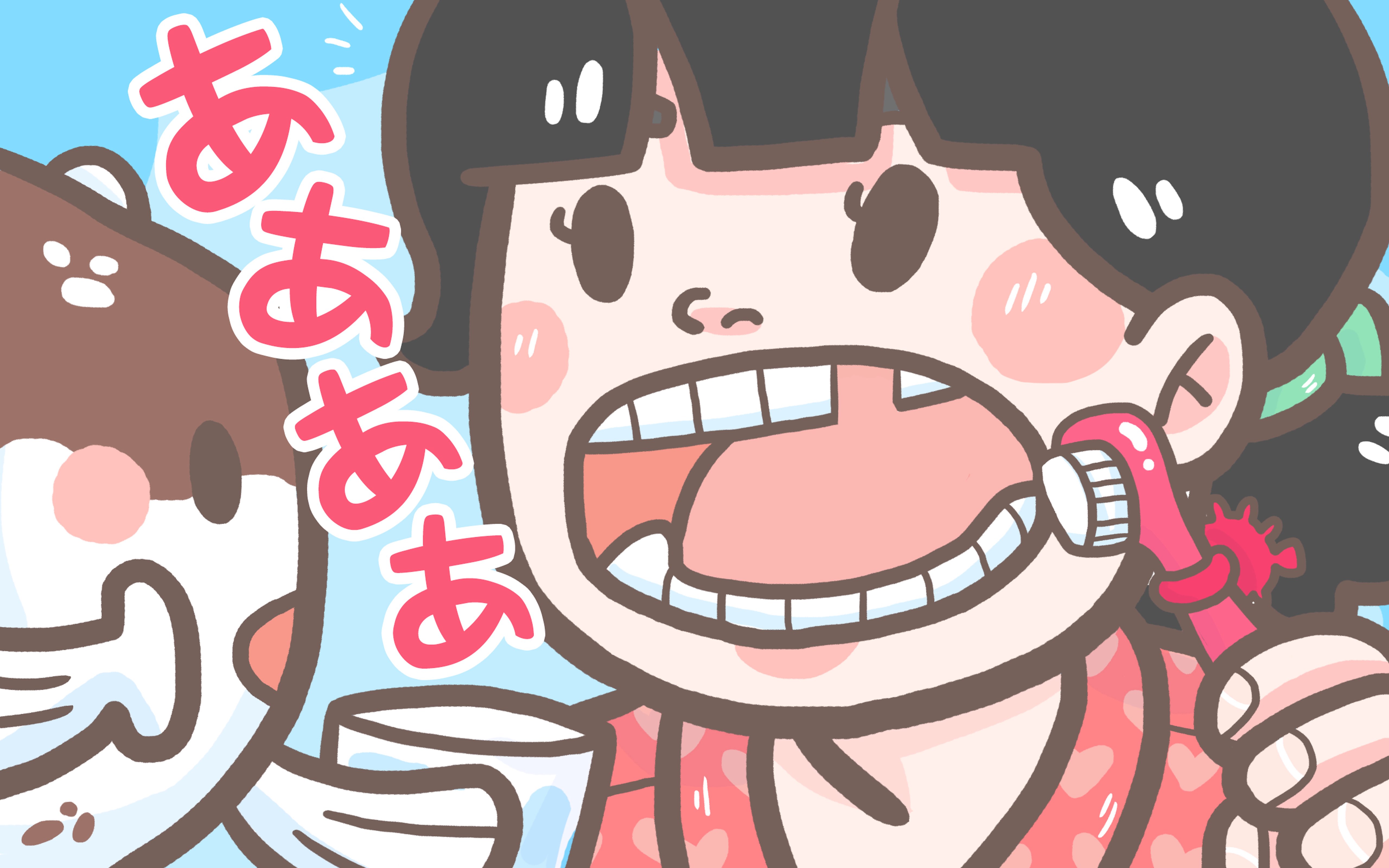 brushes her teeth* | Anime Amino