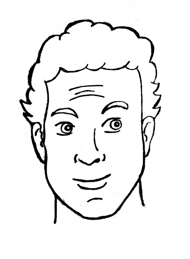 tom hanks line drawing