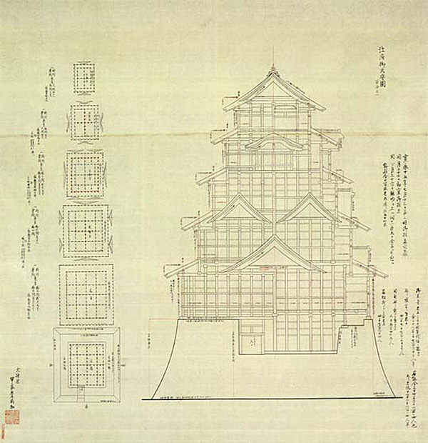 edo castle schematic