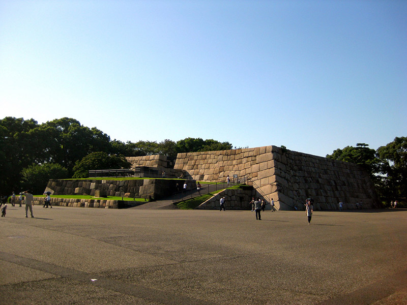 remains of tenshukaku tower edo castle