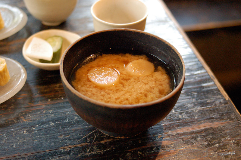 A bowl of miso soup