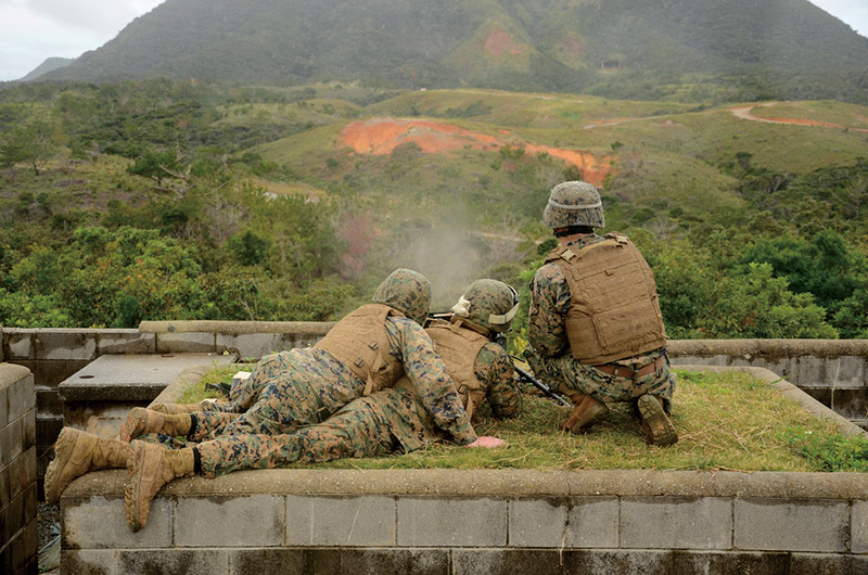 soldiers at a weapon emplacement