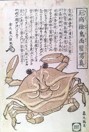 painting of crab on page