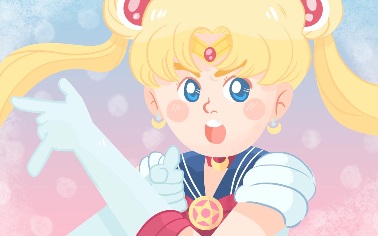 Sailor Moon illustration by Aya Francisco