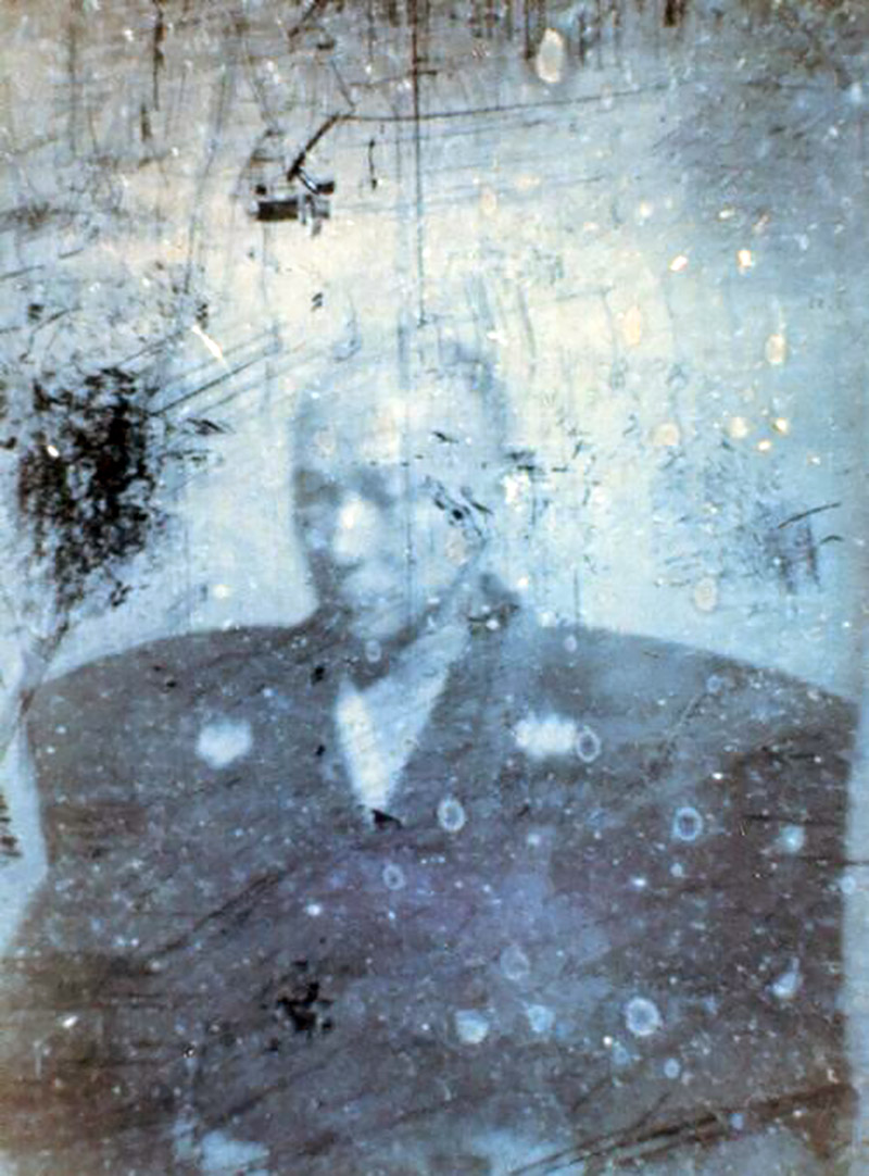 damaged photograph of Shimazu Nariakira