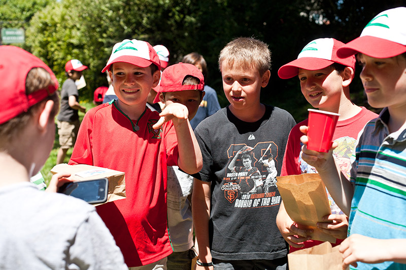 boys on with pokemon trainer baseball caps