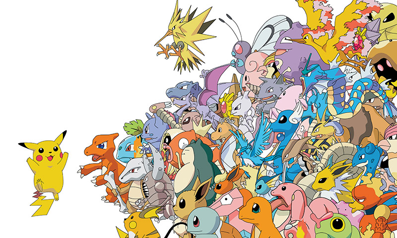 picture of many pokemon