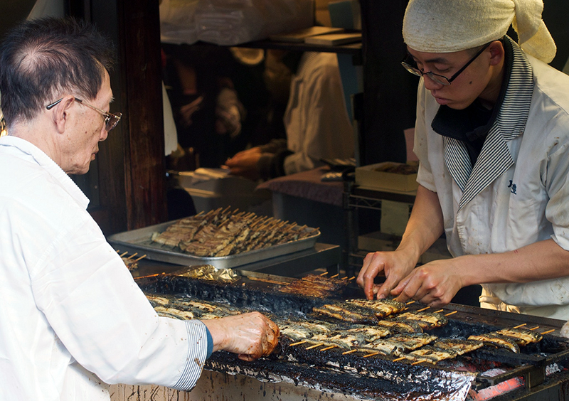 unagi preparation japanese food