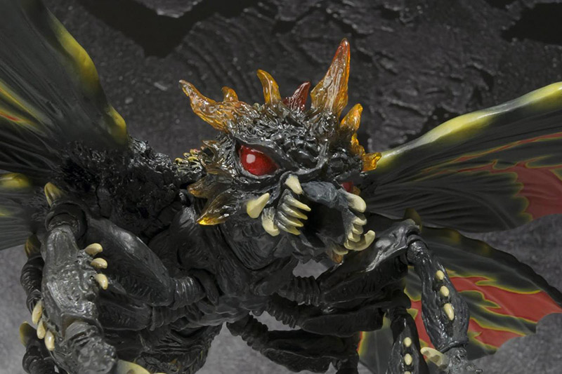 Battra, a winged kaiju with yellow and black markings