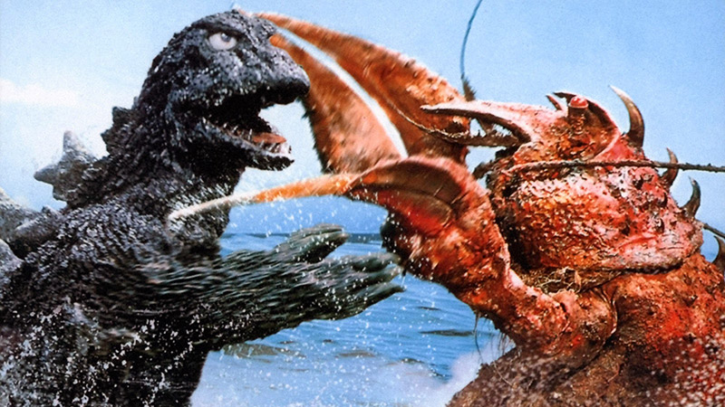 Godzilla and Ebirah, a giant monster