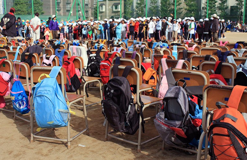 chairs with backpacks