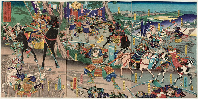 painting of the battle of shizugatake