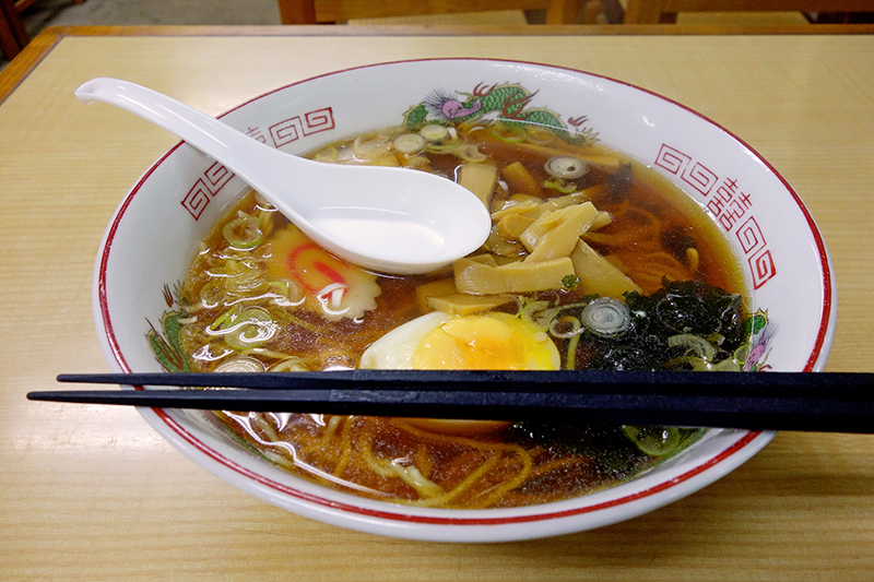 bowl of japanese ramen spoon