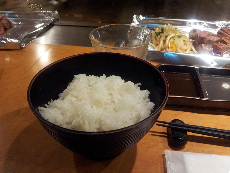japanese restaurant bowl of rice