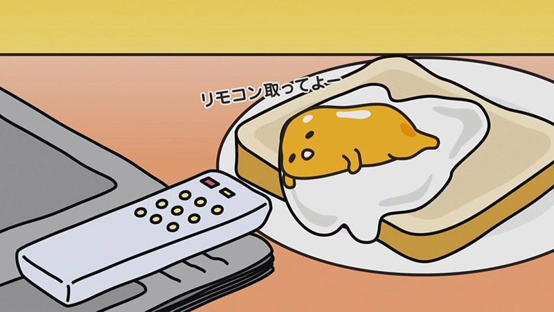 Gudetama stretching