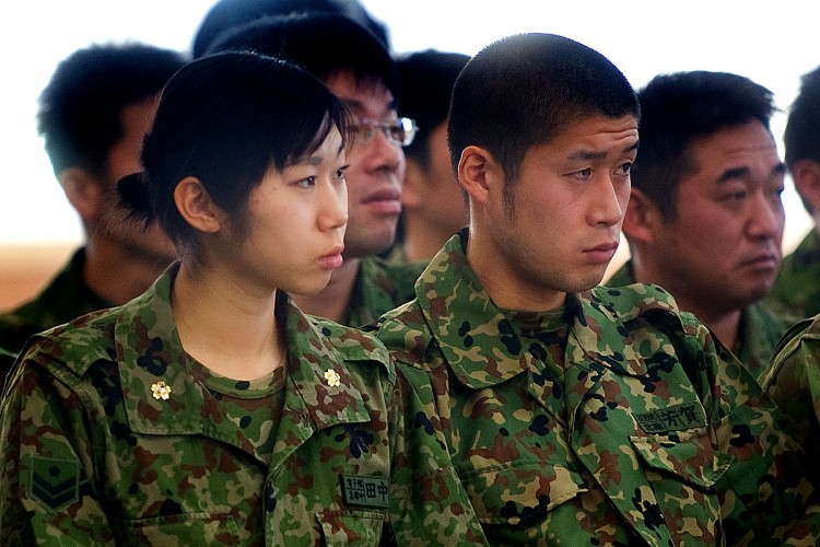 JSDF Personnel at ease