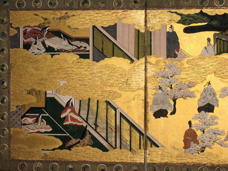 heian era genji screens murasaki shikibu