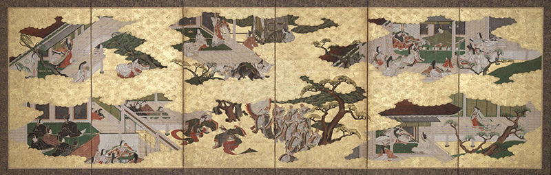 murasaki shikibu tale of genji screen