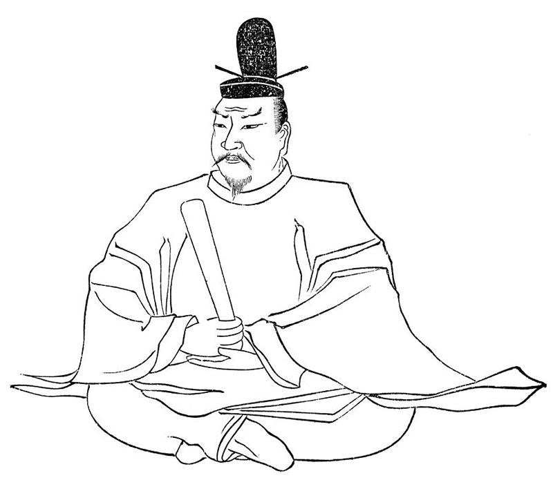 Drawing of Emperor Tenmu