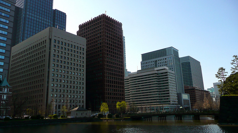 buildings in tokyojapan bay