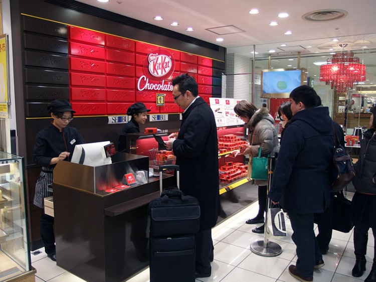 Kit Kat store counter in Japan
