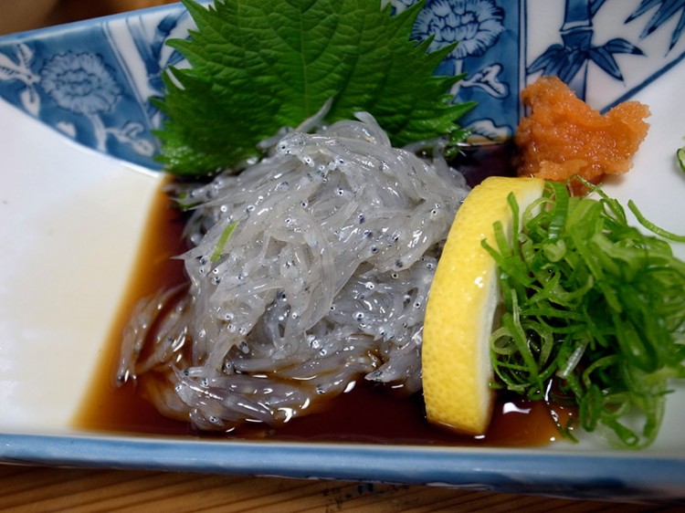 small fish on a plate japanese delicacy dorome