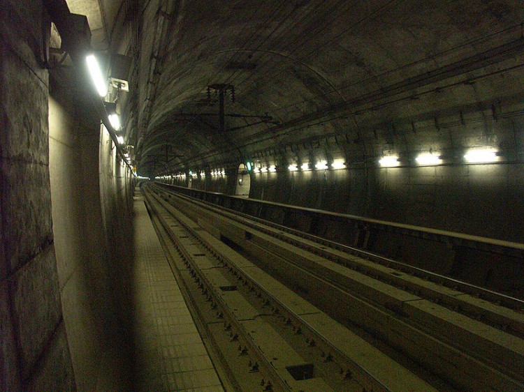 Seikan underground train tunnel