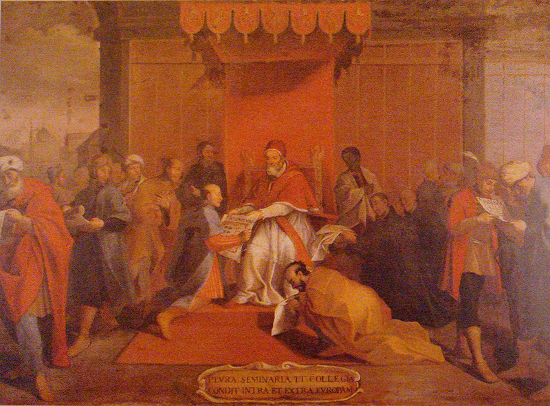 Pope Gregory receiving delegation from Japan