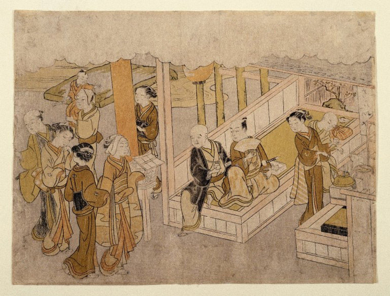 Ukiyo-e of a marriage ceremony