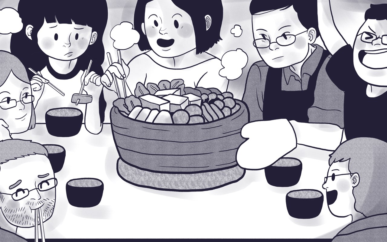 The nabe (Japanese-style hot pot) dishes that bring people